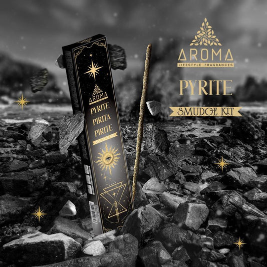 Incienso AROMA minerales PIRITA Pack 12 cajas