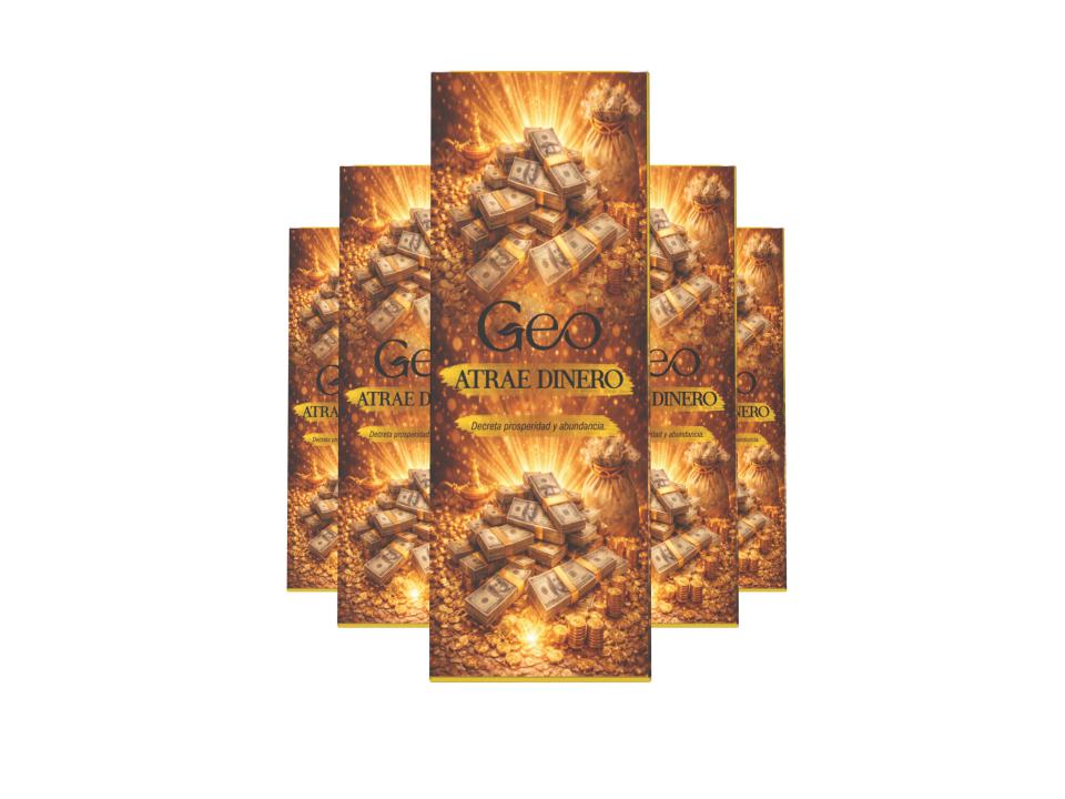 Incienso ATRAE DINERO GEO Hexagonal 6 cajitas
