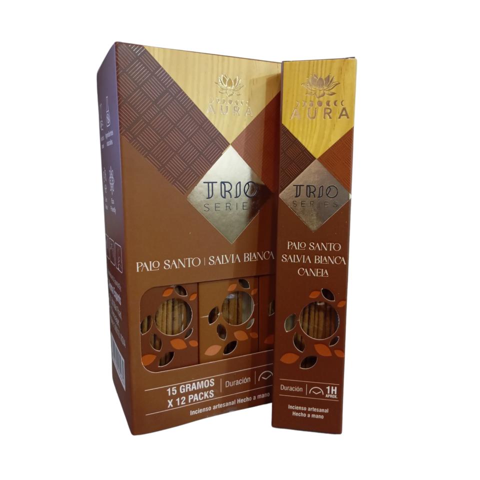 Incienso AURA TRIO SERIES - CANELA Pack 12 cajas