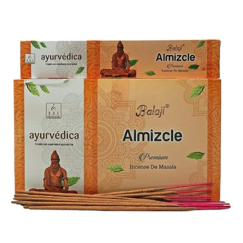 Incienso BALAJI Ayurveda ALMIZCLE Pack 12 cajas
