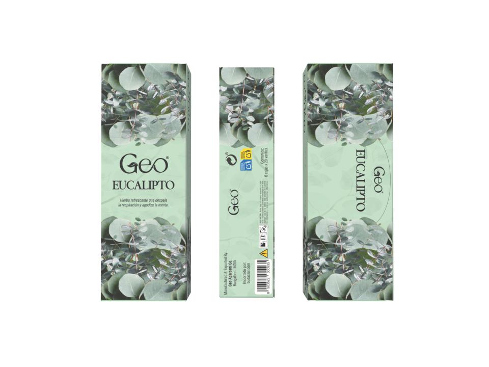 Incienso EUCALIPTO GEO Hexagonal 6 cajitas