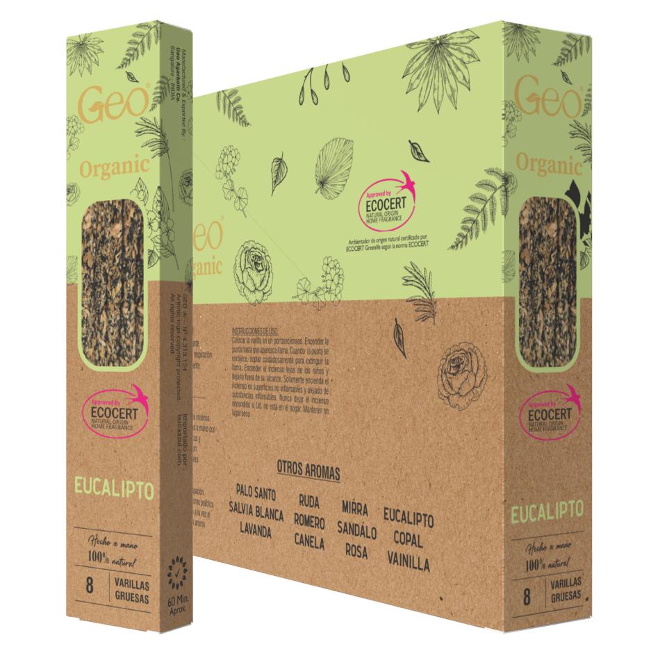 Incienso GEO ORGANIC EUCALIPTO 12 Cajas