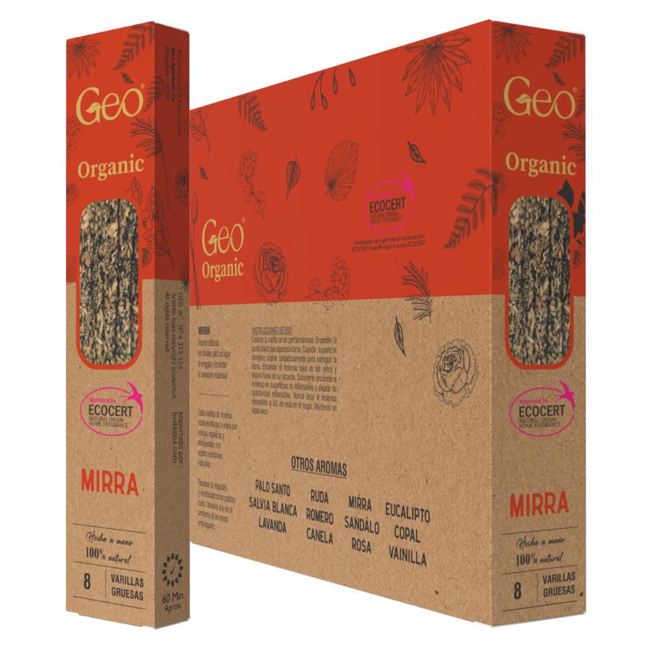 Incienso GEO ORGANIC MIRRA 12 Cajas