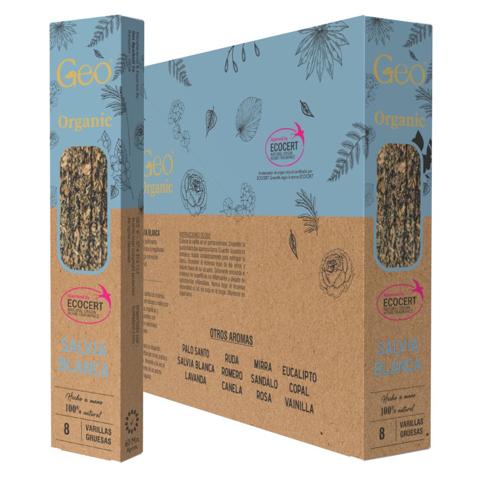 Incienso GEO ORGANIC SALVIA BLANCA 12 Cajas