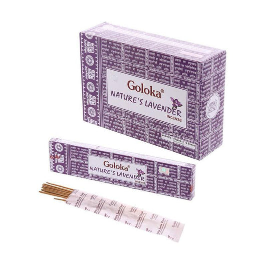 Incienso Goloka Nature’s Lavanda Pack 12 cajas