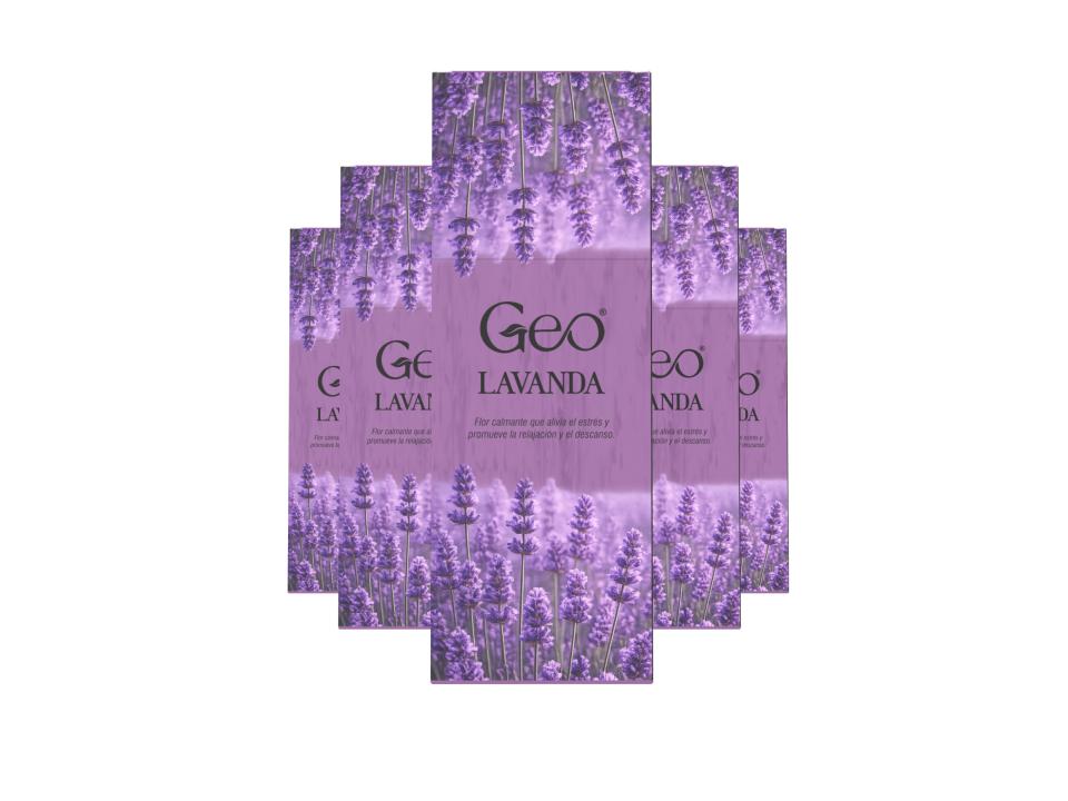 Incienso LAVANDA GEO Hexagonal 6 cajitas