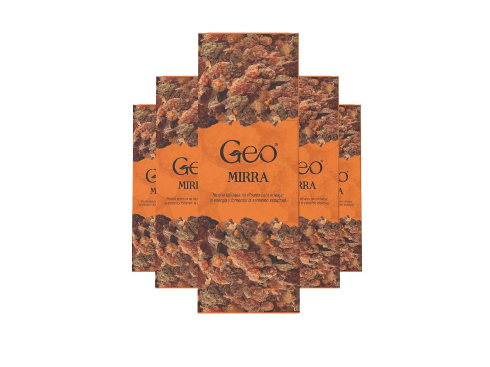 Incienso MIRRA GEO Hexagonal 6 cajitas