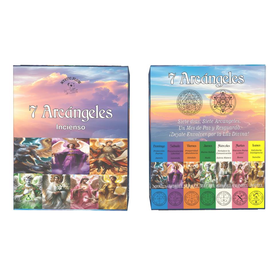 Incienso Mensual 7 Arcángeles Mystic Flow 12 Cajas