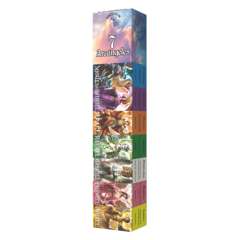 Incienso Mensual 7 Arcángeles Mystic Flow 12 Cajas