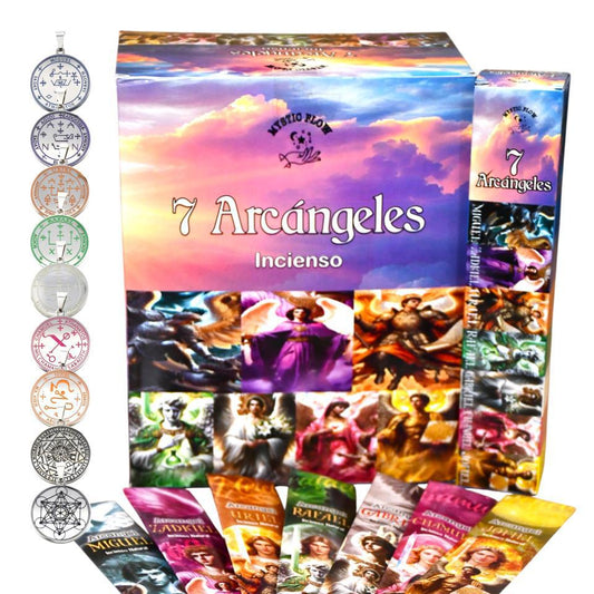 Incienso Mensual Siete Arcángeles Mystic Flow Pack 12 cajas