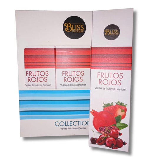 Incienso Premium BLISS 30gr Frutos rojos Pack 12 cajas