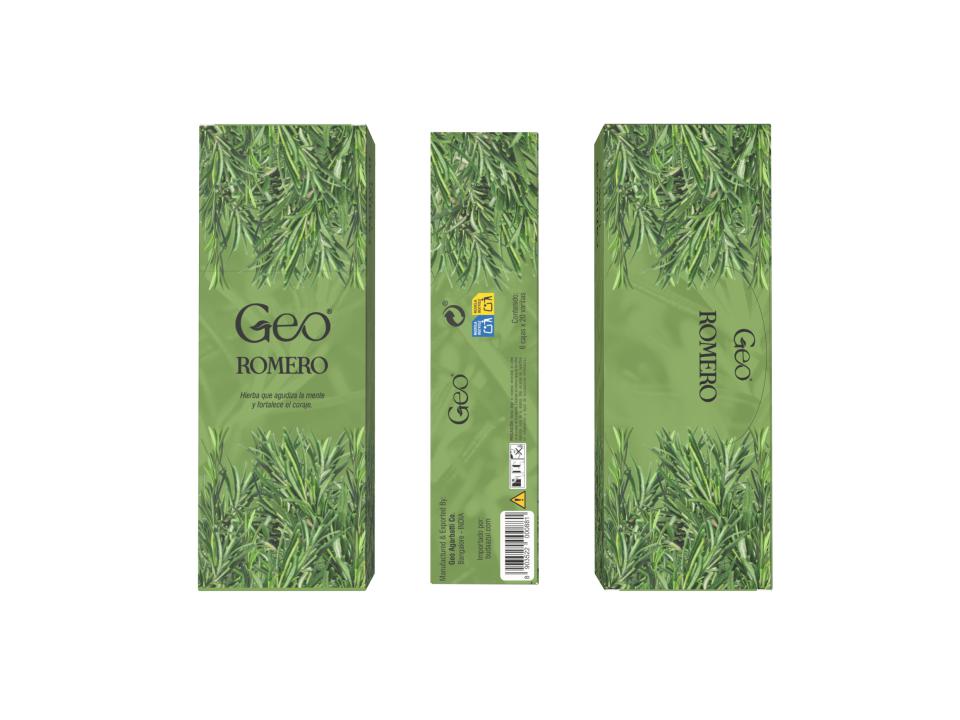 Incienso ROMERO GEO Hexagonal 6 cajitas