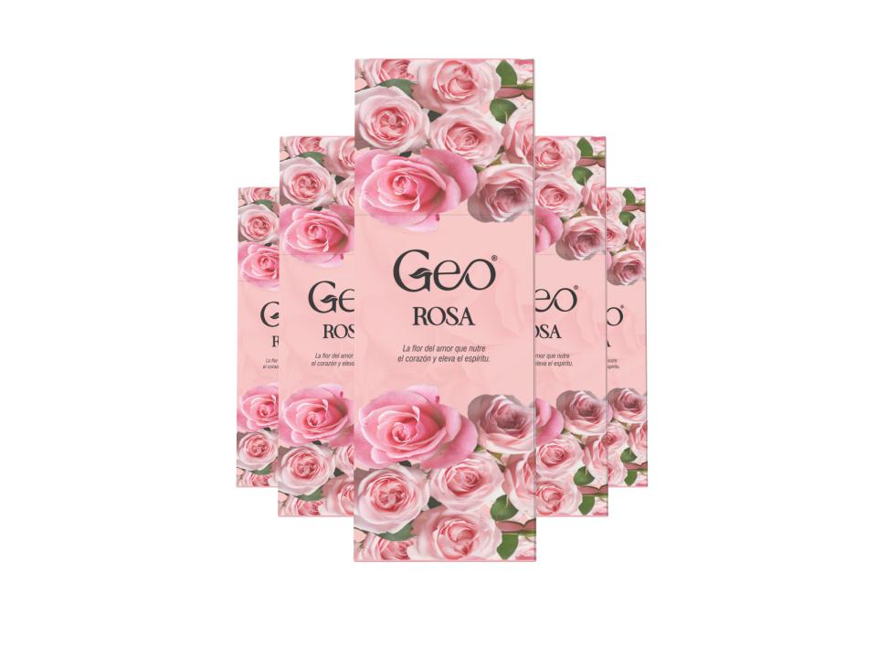 Incienso ROSA GEO Hexagonal 6 cajitas