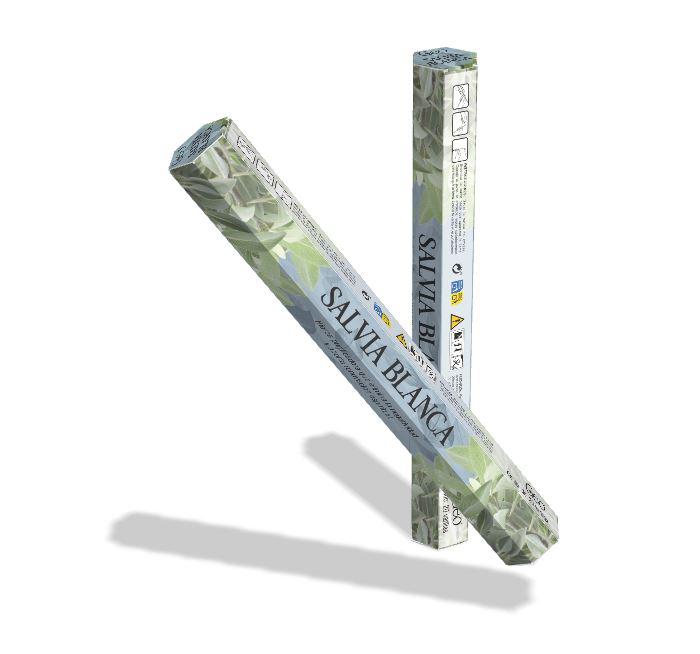 Incienso SALVIA BLANCA GEO Hexagonal 6 cajitas