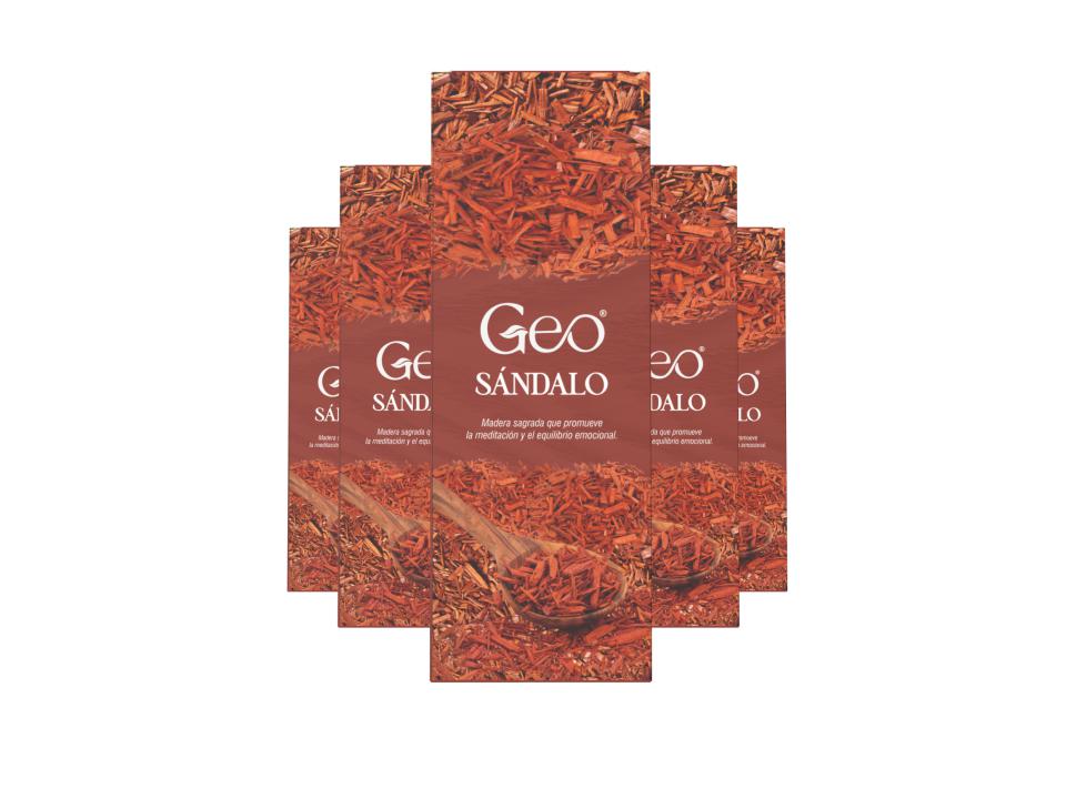 Incienso SÁNDALO GEO Hexagonal 6 cajitas