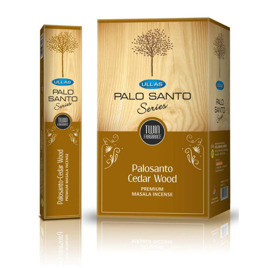 Incienso ULLAS PALO SANTO MADERA CEDRO series twin