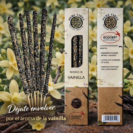 Incienso orgánico Pure Vibes VAINILLA Pack 12 cajas