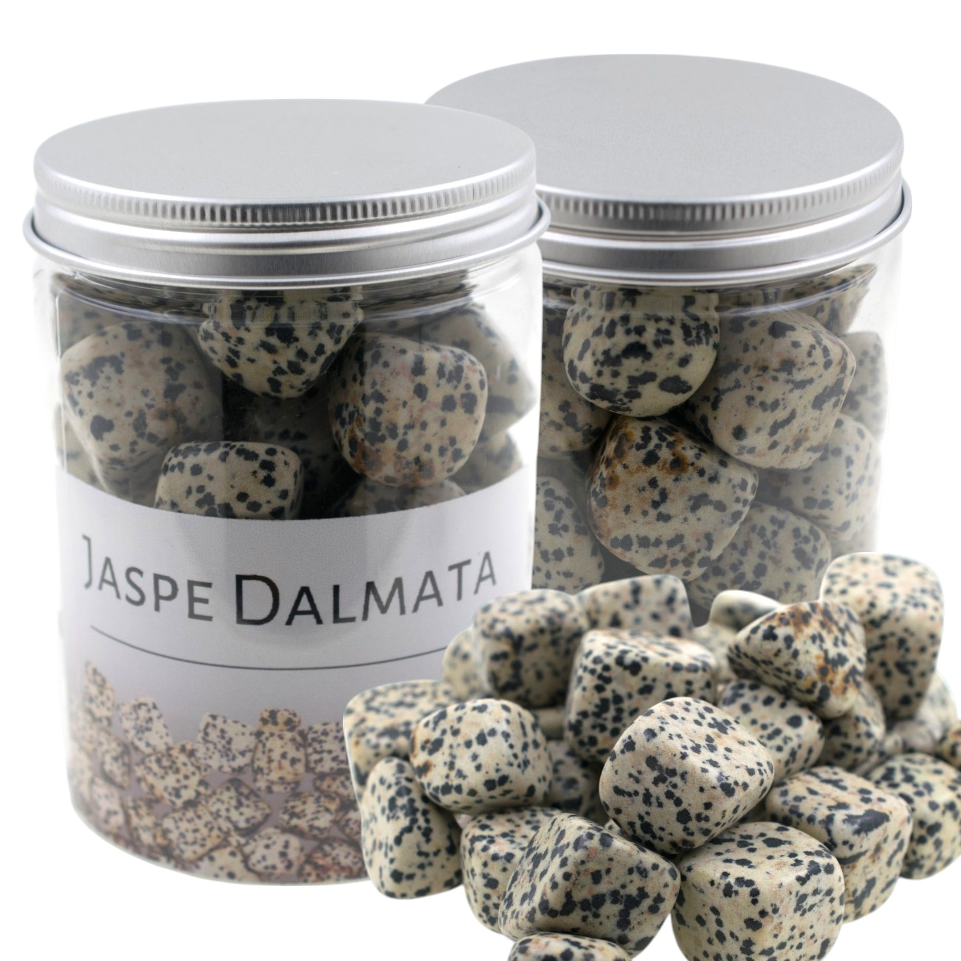 Cantos Rodados JASPE DALMATA 500grs.
