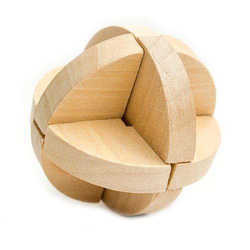 Juego rompecabezas redondo madera REF120