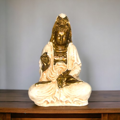 KUAN YIN 17 CM REF 490 - 4 BLANCO