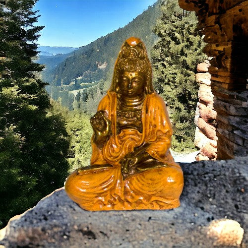 KUAN YIN 17 CM REF 490 - 4 NARANJA