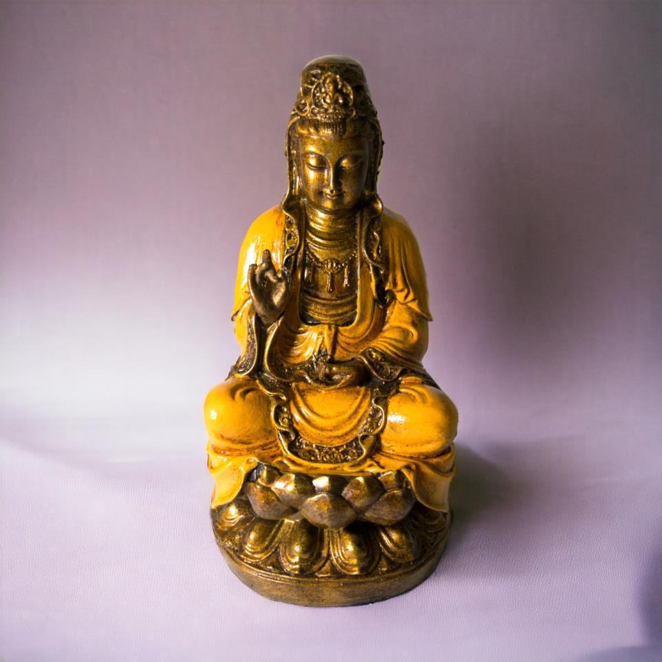 KUAN YIN 26 CM REF. 1190 - 6 - NARANJA