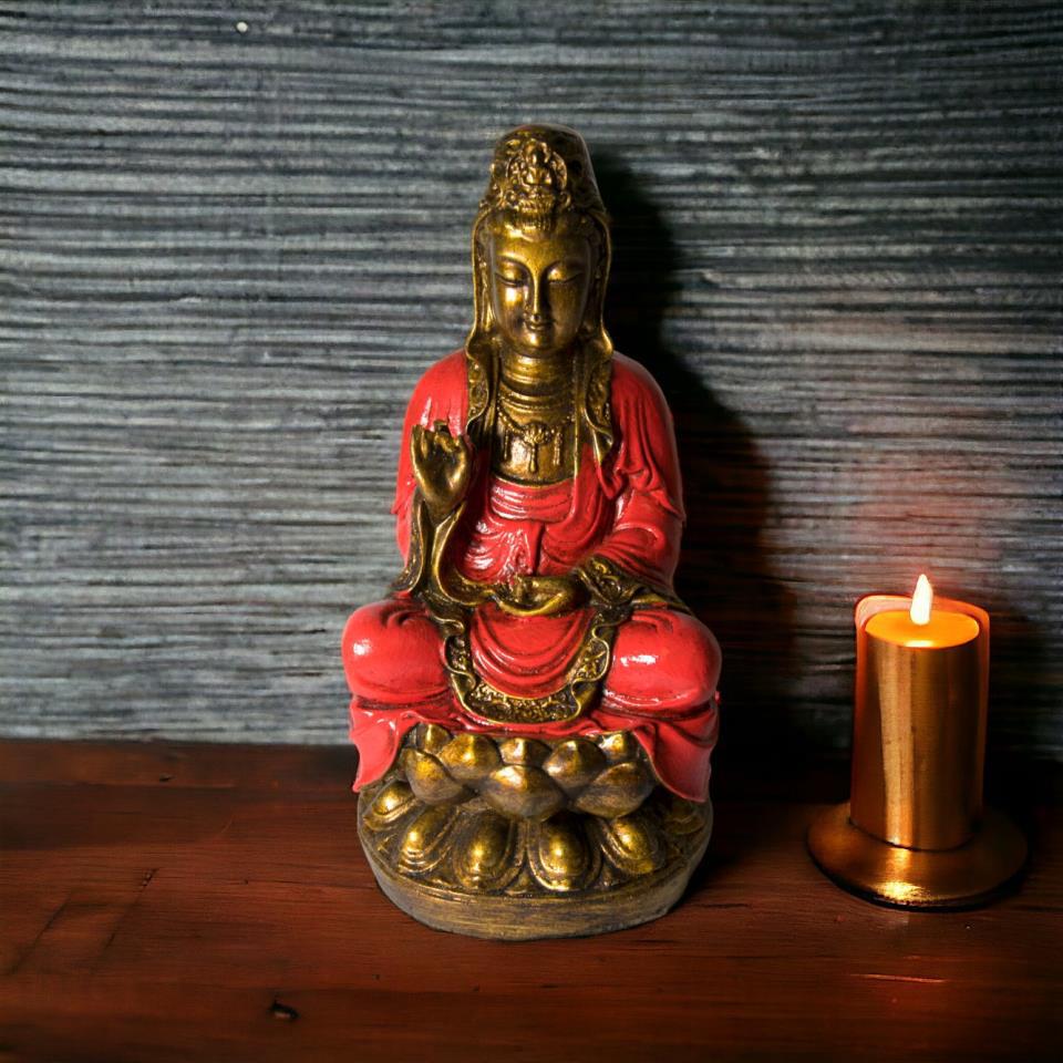 KUAN YIN 26 CM REF. 1190 - 6 - ROJO