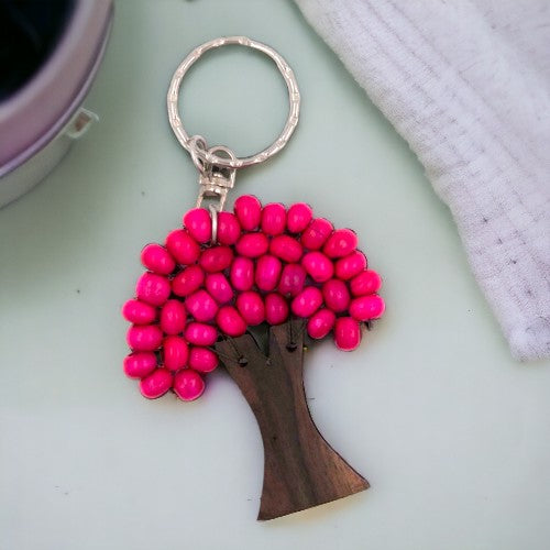 LLAVERO ÁRBOL DE LA VIDA REF 080 - Mod. 19 Rosa