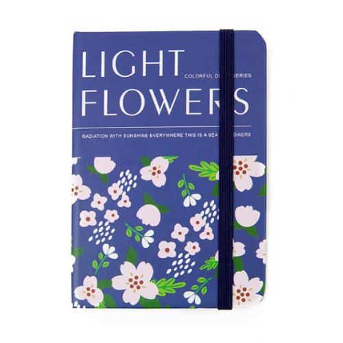 Libreta Flores de Bolsillo - Azul Marino REF 075