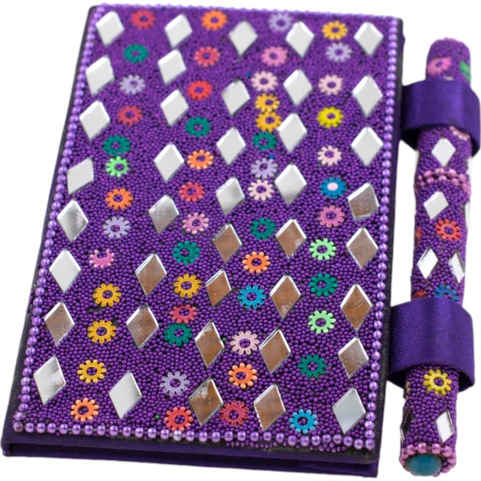Libreta espejos 12,5cm x7,5cm - Violeta