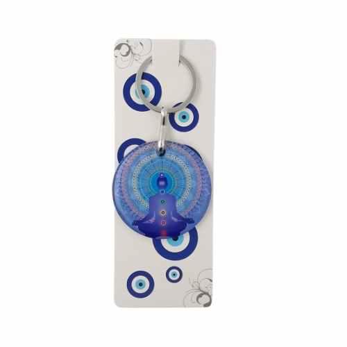Llavero Ojo Turco Mod. 08 - Cristal 7 Chakras