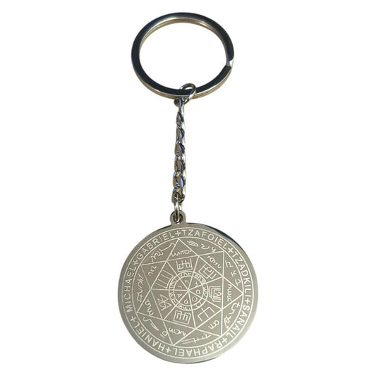 Llavero acero Protector Sello Siete Arcángeles - 4