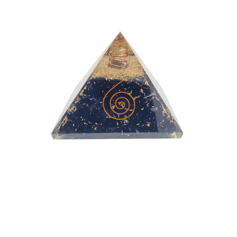 PIRAMIDE ORGONITA 75 MM TURMALINA