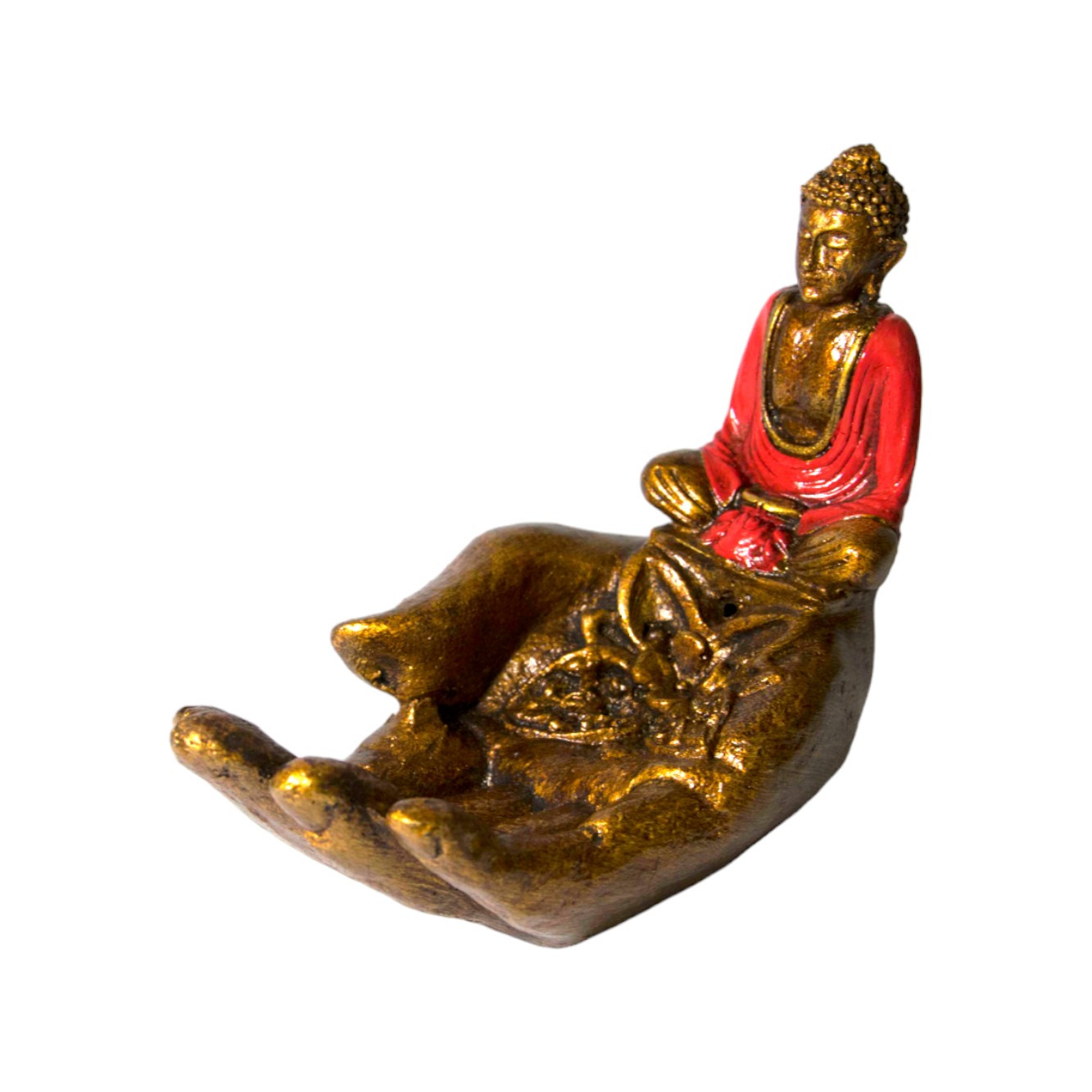 PORTA INCIENSO BUDA 14 CM REF. 590 - 35 ROJO