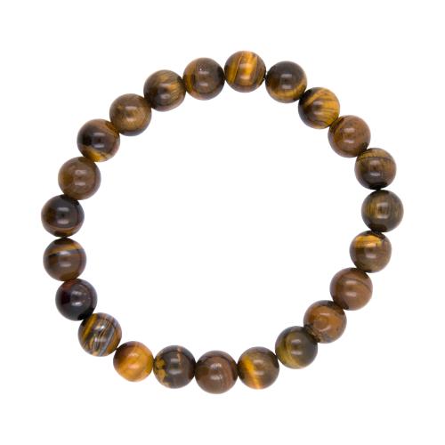PULSERA MINERAL OJO DE TIGRE 8MM REF. 5
