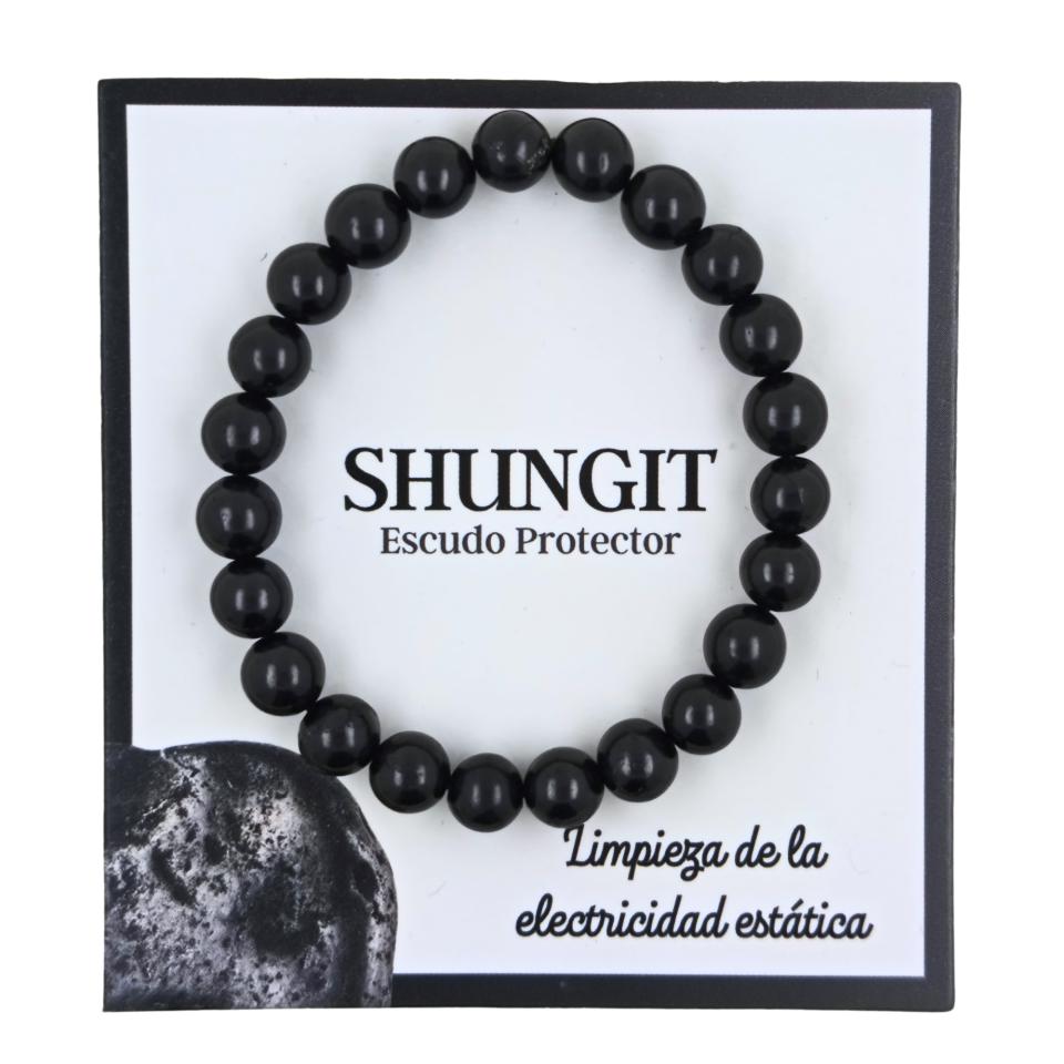 PULSERA MINERAL SHUNGIT 8MM REF. 11
