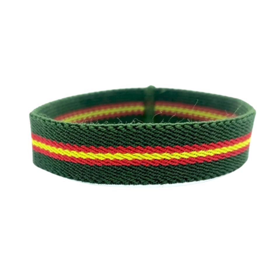 Pack 6 Pulseras Bandera España Verde - 1