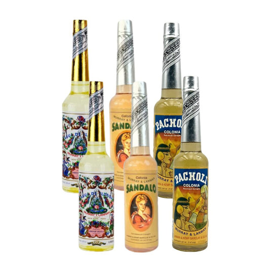 Pack 6 botellas de Agua de Florida, Pachuli y Sándalo