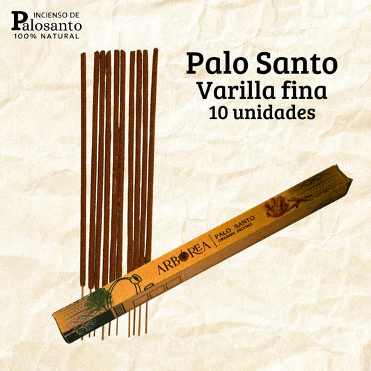 Caja Palo Santo 10 Varillas Fina ABOREA
