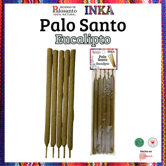 Palo Santo Varilla Gruesa 5 Uds. INKA - EUCALIPTO