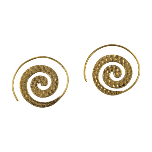 Pendiente latón espiral Mod. 03