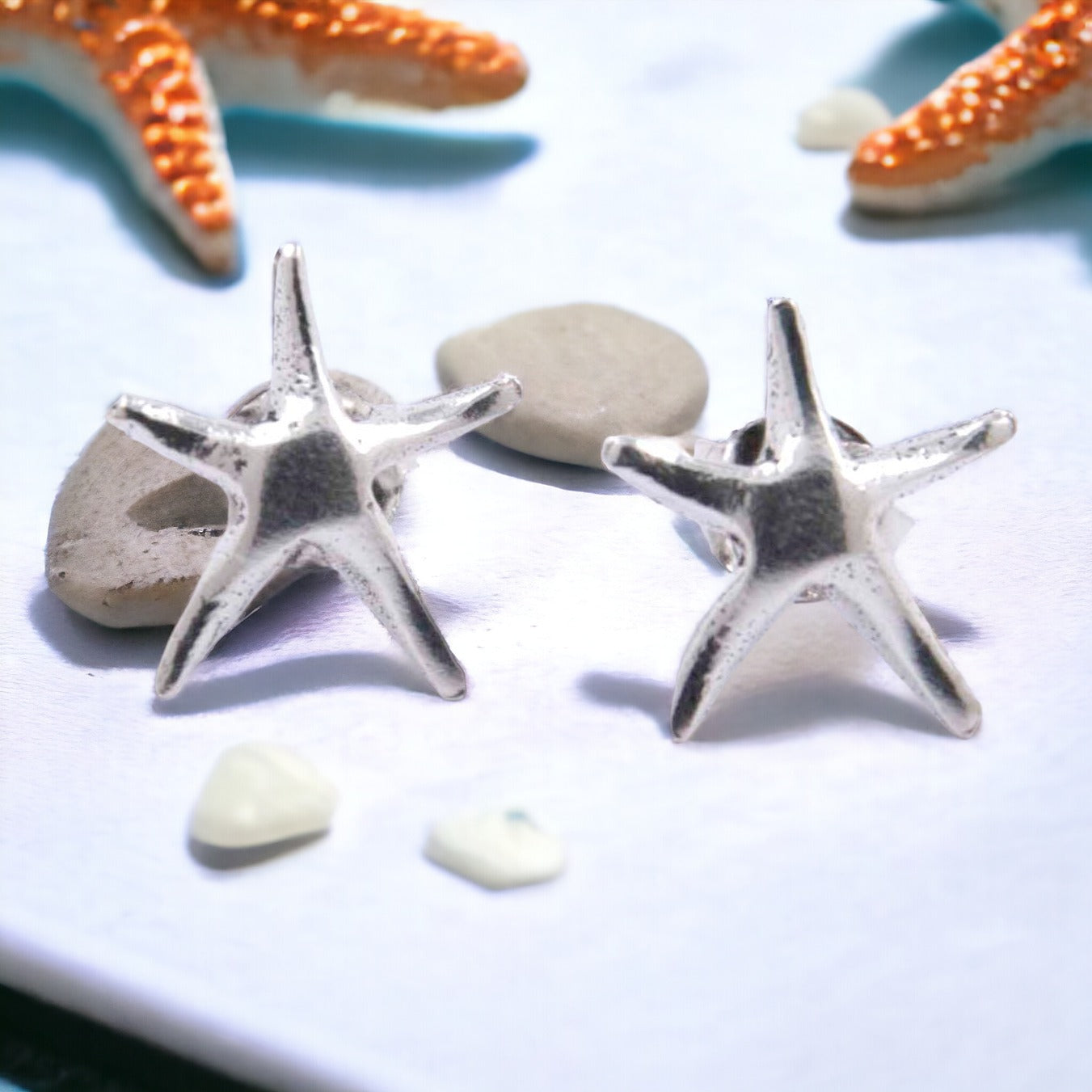 Pendientes ESTRELLA DE MAR Plata de Ley 925 REF 200