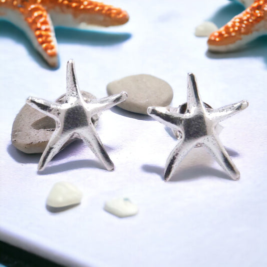 Pendientes ESTRELLA DE MAR Plata de Ley 925 REF 200