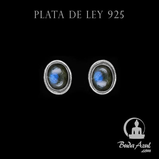 Pendientes Plata Ley 925 Labradorita MOD.2 REF500