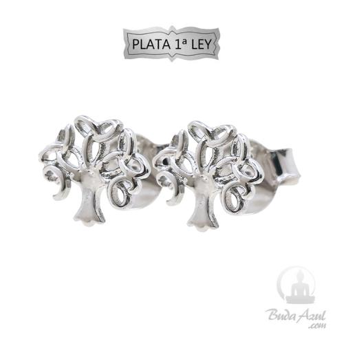 Pendientes Plata de Ley 925 Arbol REF 190