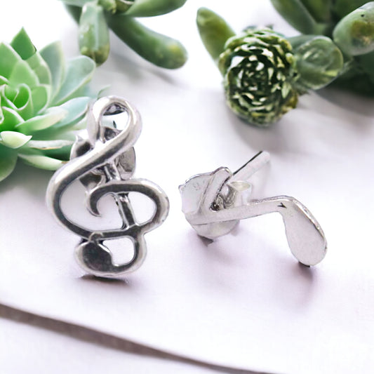 Pendientes Plata de Ley 925 NOTAS MUSICALES REF 200