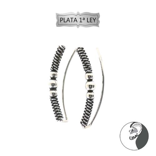 Pendientes Plata de Ley 925 Trepador REF 390