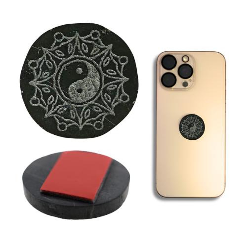 Placa Adhesiva Shungit para Tlf Móvil YING YANG 6