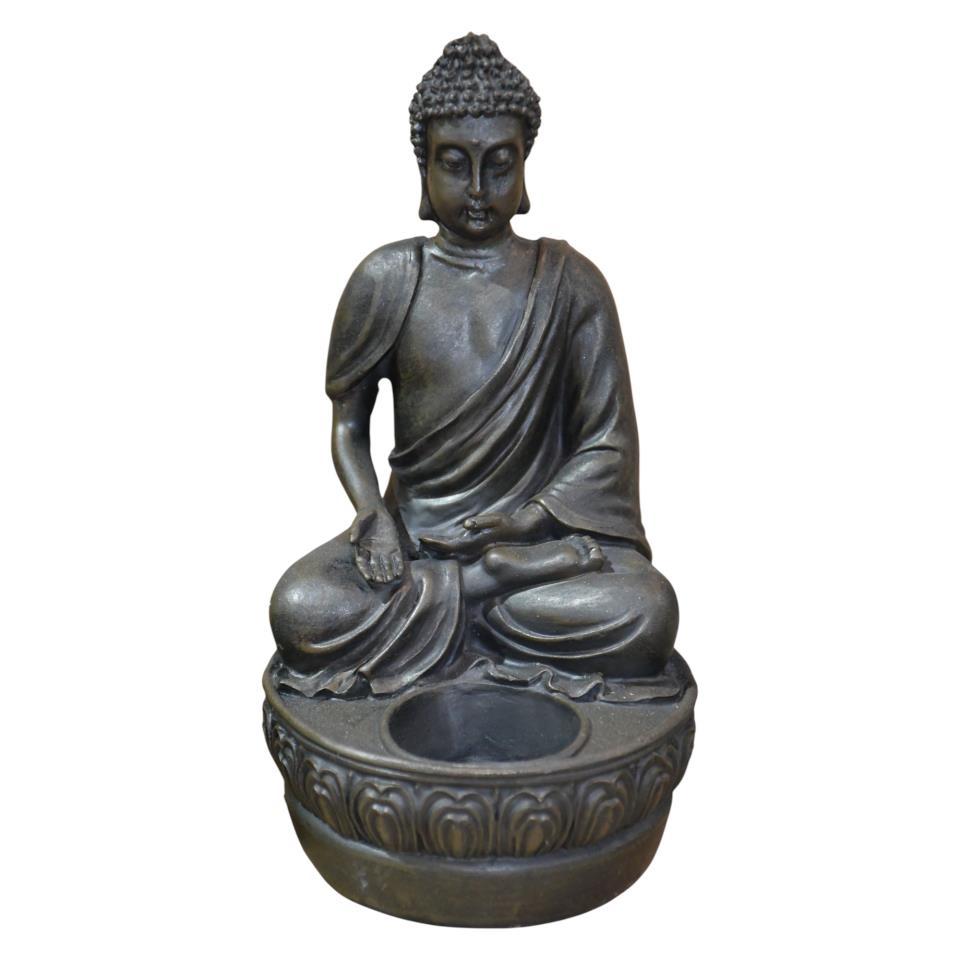 Portavela Buda color oscuro 19cm Mod. A