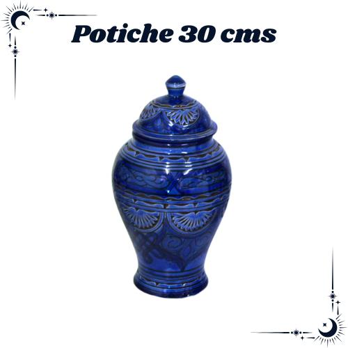Potiche 30cms. Mod. 02 Azul
